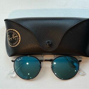 Ray-Ban Round Metal Polarized Sunglasses